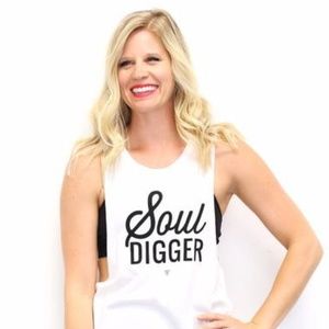 Soul Digger White Muscle Tank